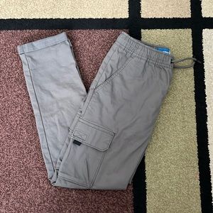 Old Navy - Boys Gray Flex Tapered Cargo Pants - Size Large (10/12)